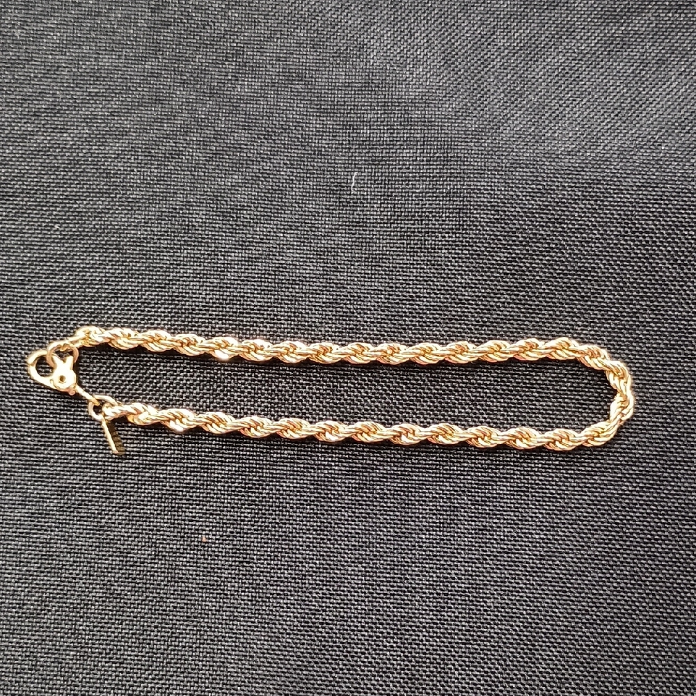 MONET Gold Tone Rope Bracelet